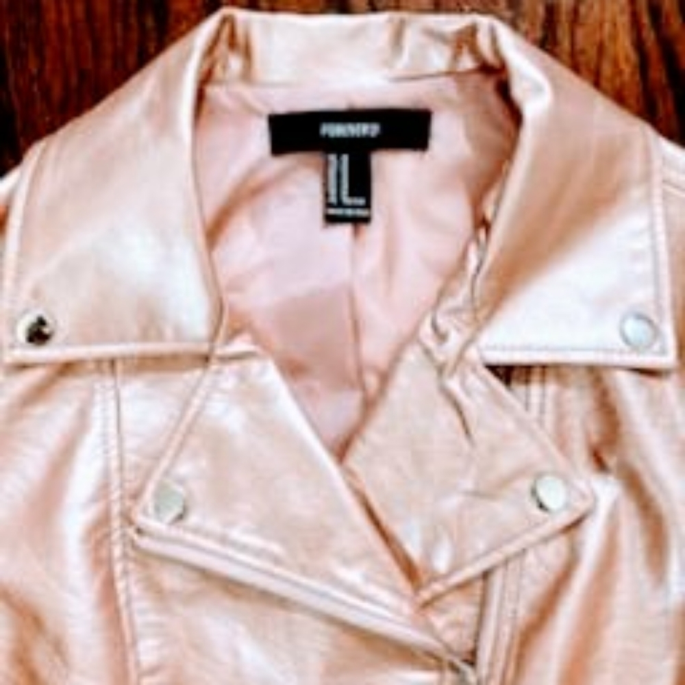 Stylish Dusty  Pink metallic jacket size M